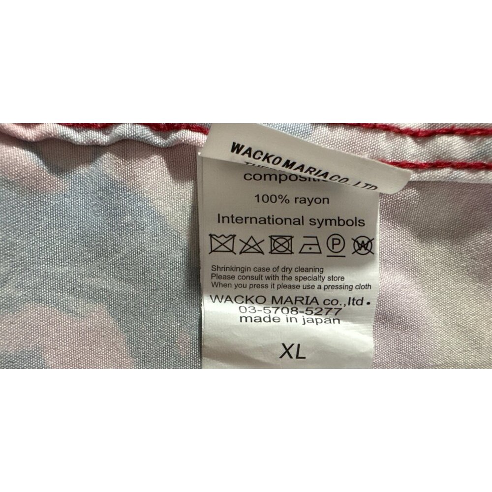 Wacko Maria Guilty parties 19ss Hell Painting Hawaiian Shirt size XL made Japan - Picture 4 of 8